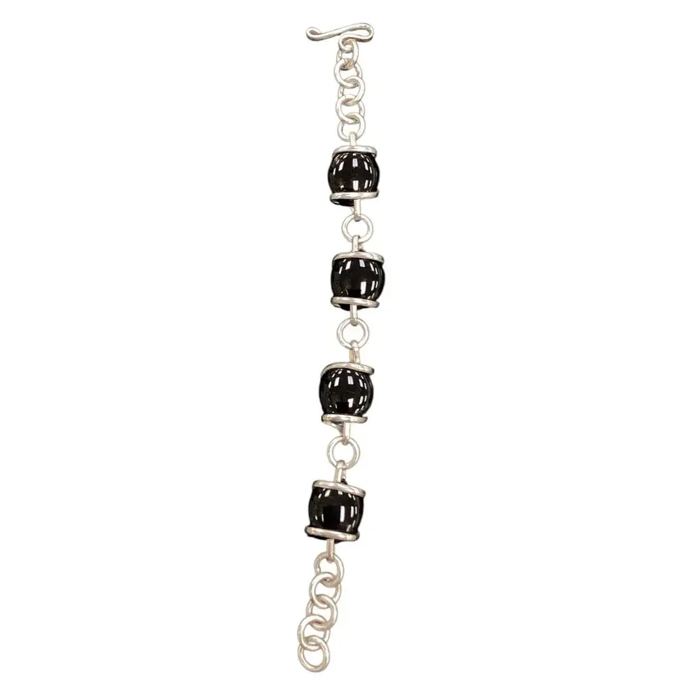 Onyx Sterling Silver Bracelet